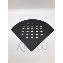 GRILLE 1/4 ROND NOIR